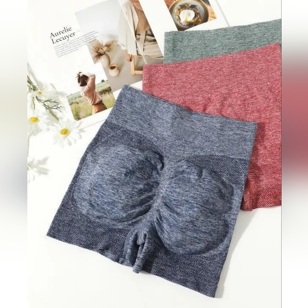 Women's Athletic Shorts - Blue, Red, Green